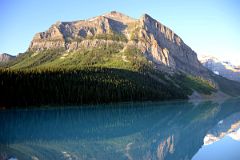 32 Fairview Mountain Reflected In Water Of Lake Louise Early Morning